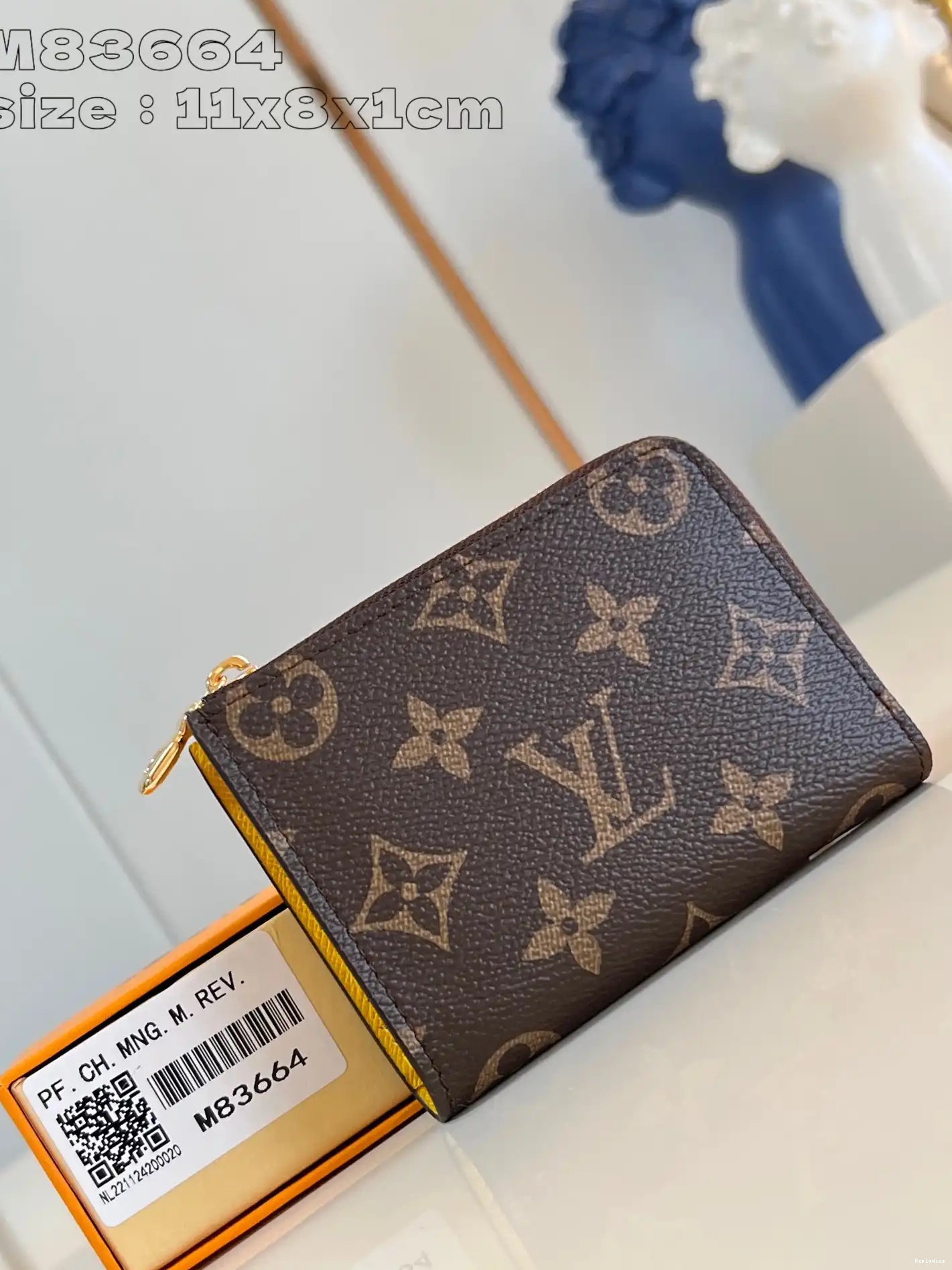Fake Louis Bags Louis Vuitton Wallet-11*8.5*1.5CM Noa Compact 0629
